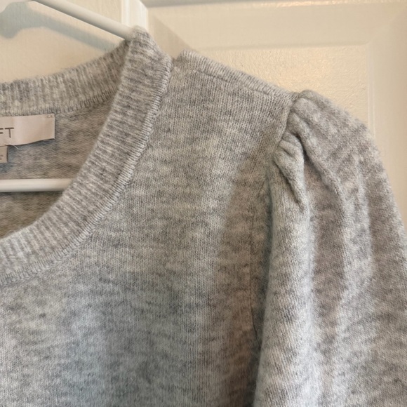 LOFT Light Gray Pullover Sweater - Picture 3 of 5